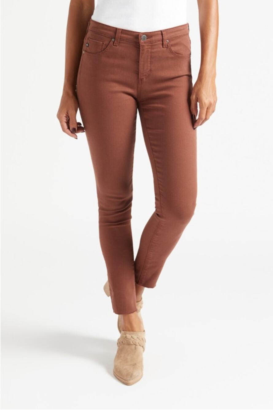 AG DENIM NWT The Legging Ankle Denim Jean Pant in Rust // 26